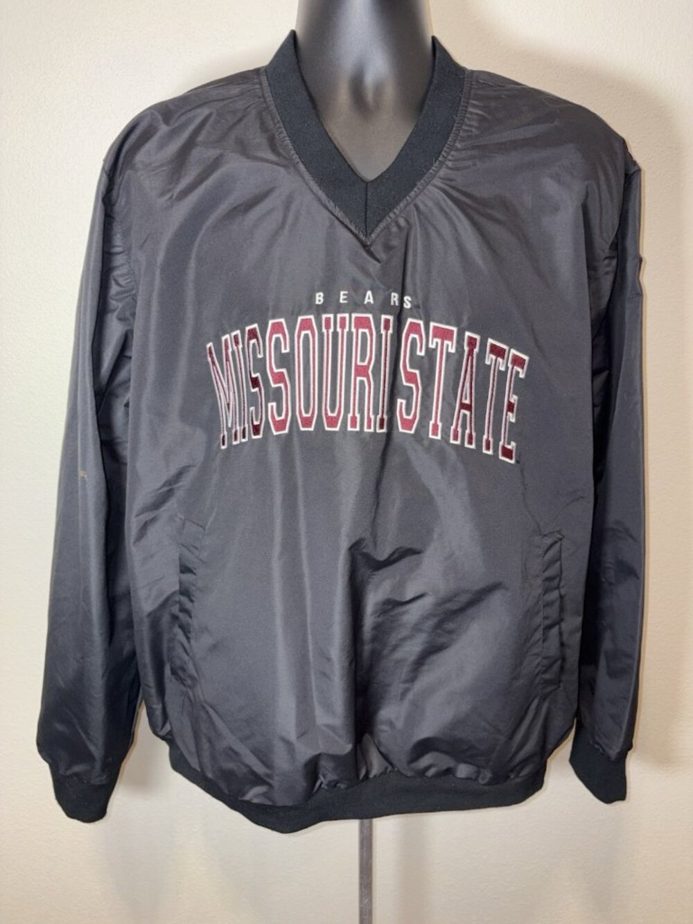 Franchise Club Jacket Wind Breaker Missouri State Bears Men XL Black